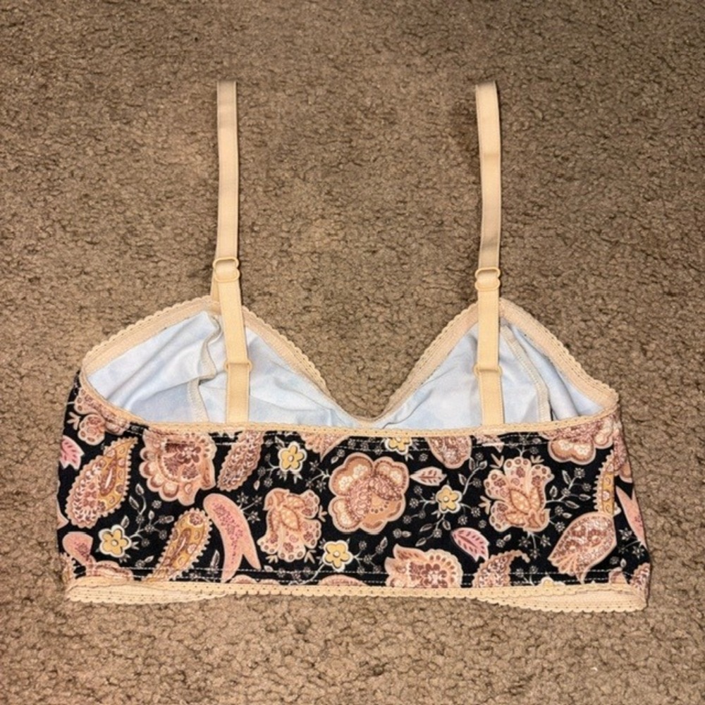 Spell & The Gypsy Floral Paisley Bralette Black Small - Picture 4 of 6